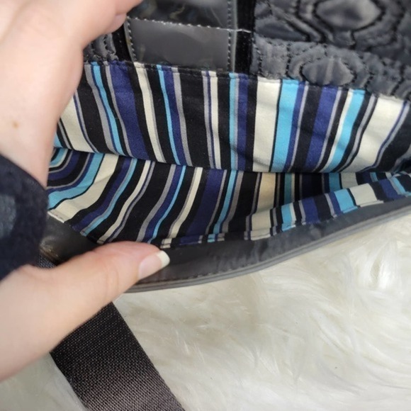 Vera Bradley Solid Gray Crossbody Messenger Bag - Picture 4 of 8